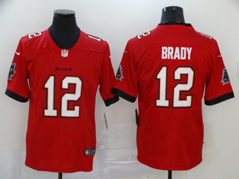 Men Tampa Bay Buccaneers #12 Brady red New Nike Limited Vapor Untouchable NFL Jerseys